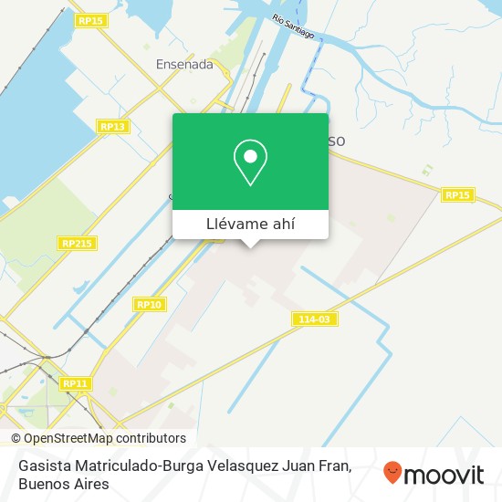 Mapa de Gasista Matriculado-Burga Velasquez Juan Fran