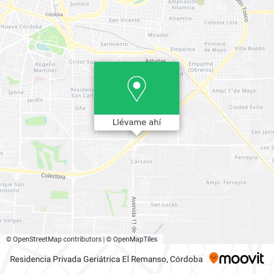 Mapa de Residencia Privada Geriátrica El Remanso