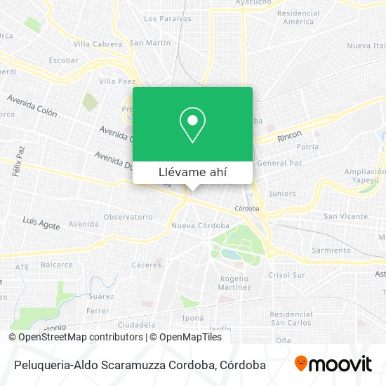 Mapa de Peluqueria-Aldo Scaramuzza Cordoba