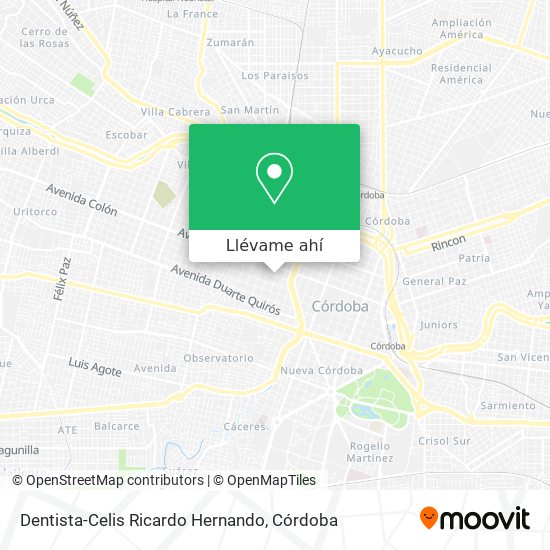 Mapa de Dentista-Celis Ricardo Hernando