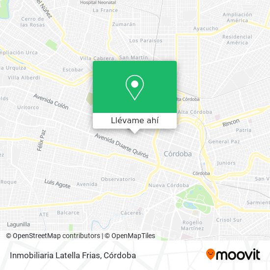 Mapa de Inmobiliaria Latella Frias