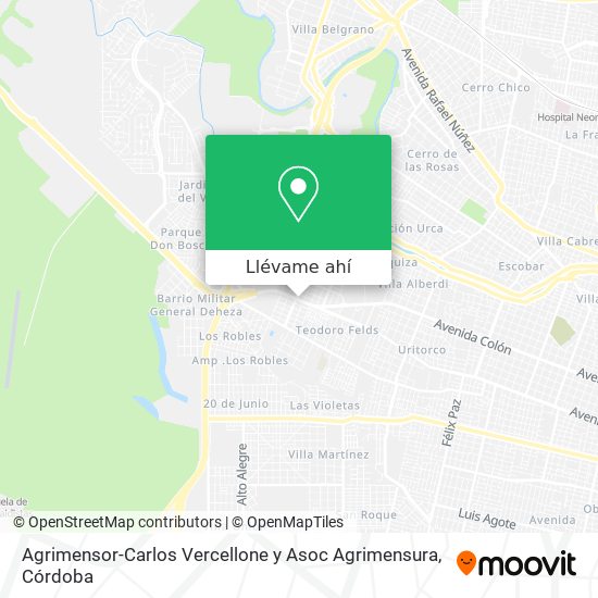 Mapa de Agrimensor-Carlos Vercellone y Asoc Agrimensura