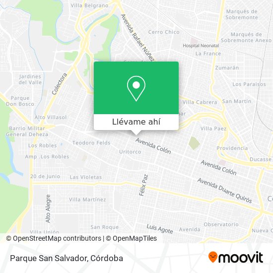 Mapa de Parque San Salvador