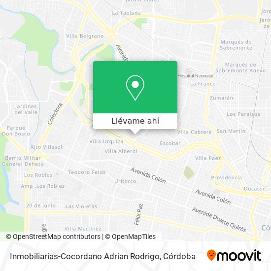 Mapa de Inmobiliarias-Cocordano Adrian Rodrigo