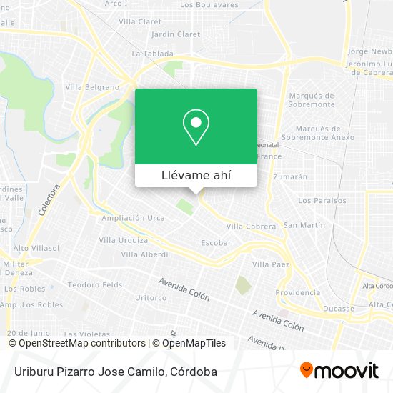 Mapa de Uriburu Pizarro Jose Camilo