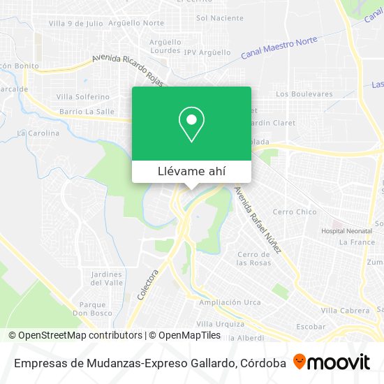 Mapa de Empresas de Mudanzas-Expreso Gallardo