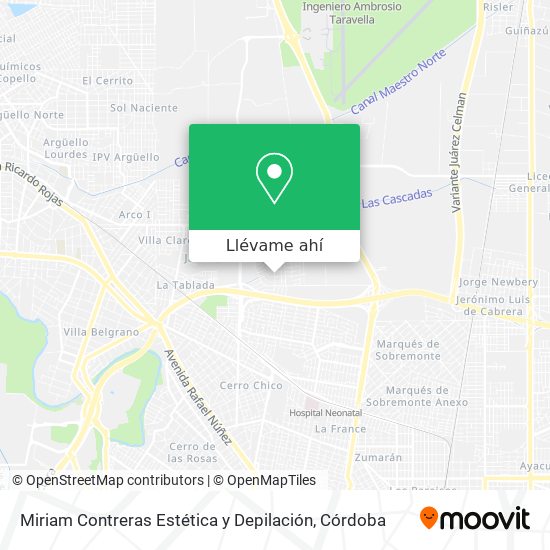 Mapa de Miriam Contreras Estética y Depilación