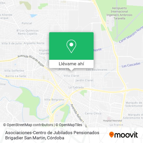 Mapa de Asociaciones-Centro de Jubilados Pensionados Brigadier San Martin