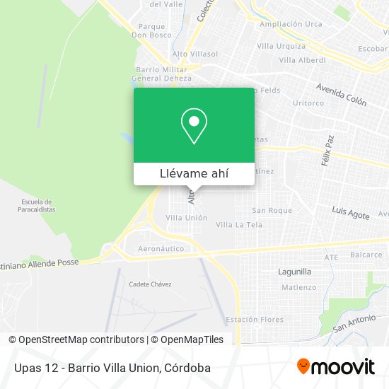 Mapa de Upas 12 - Barrio Villa Union