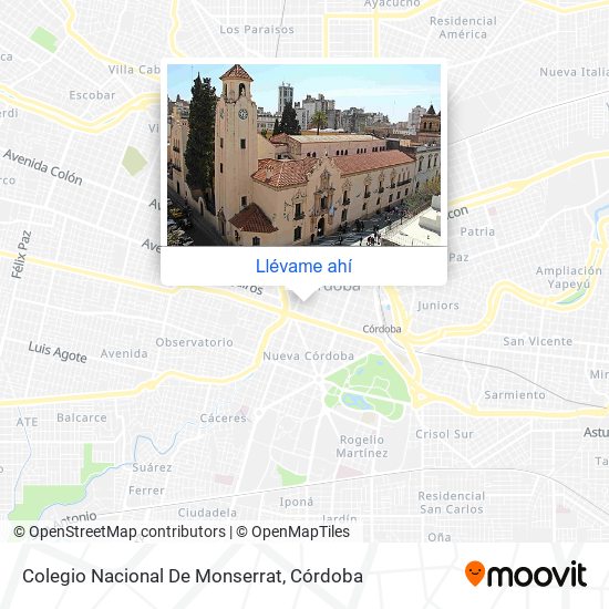 Mapa de Colegio Nacional De Monserrat