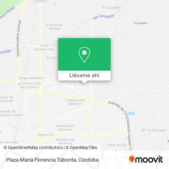 Mapa de Plaza María Florencia Taborda