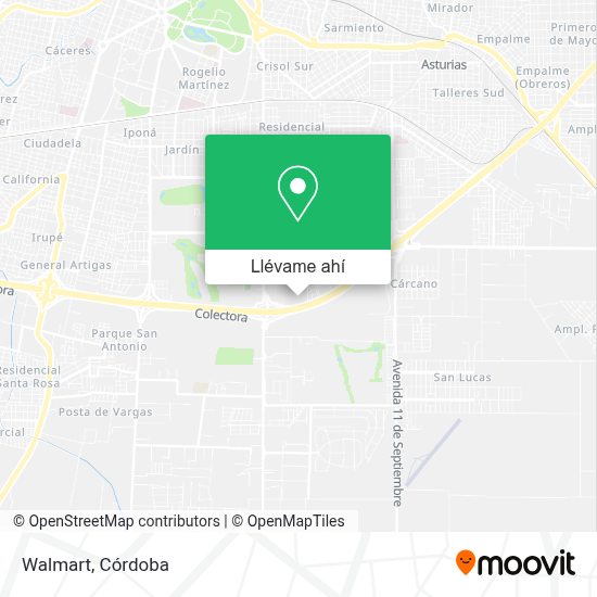 Cómo llegar a Walmart en Capital en Colectivo?