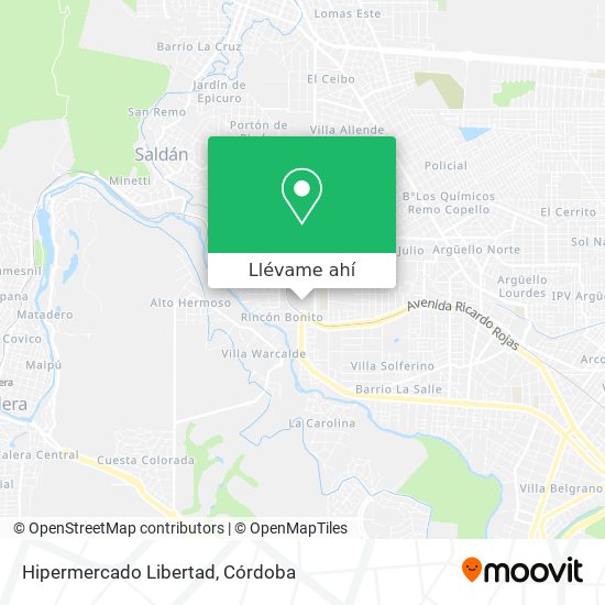 Mapa de Hipermercado Libertad