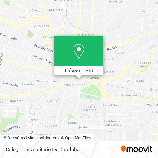 Mapa de Colegio Universitario Ies