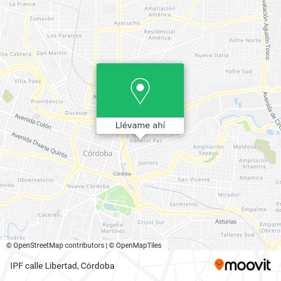Mapa de IPF calle Libertad