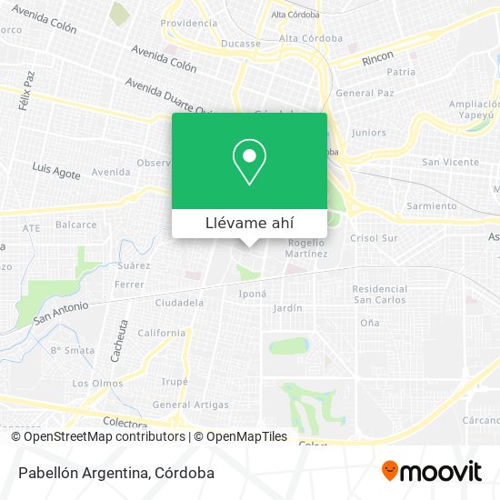 Mapa de Pabellón Argentina