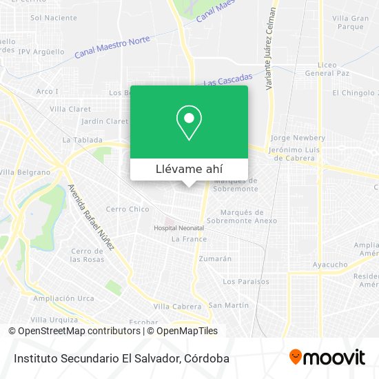 Mapa de Instituto Secundario El Salvador