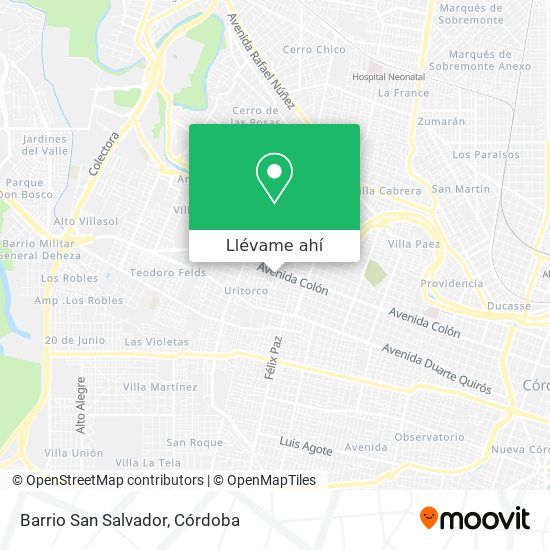 Mapa de Barrio San Salvador
