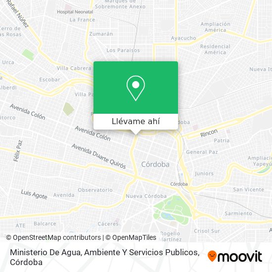 Mapa de Ministerio De Agua, Ambiente Y Servicios Publicos