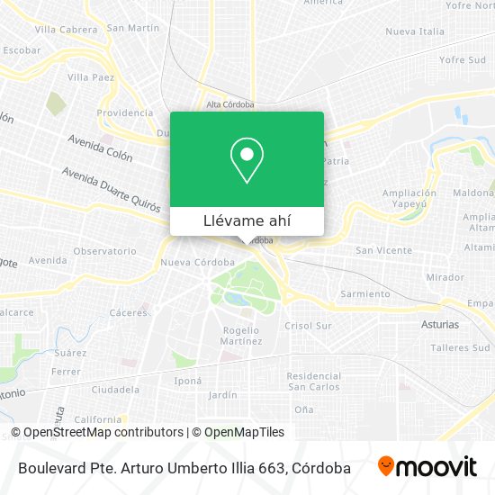 Mapa de Boulevard Pte. Arturo Umberto Illia 663