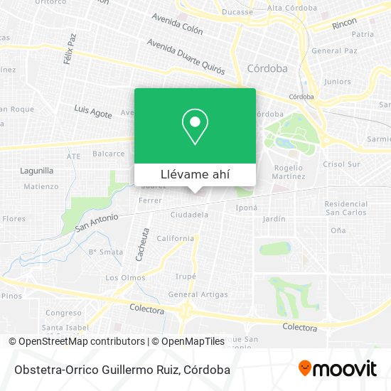 Mapa de Obstetra-Orrico Guillermo Ruiz