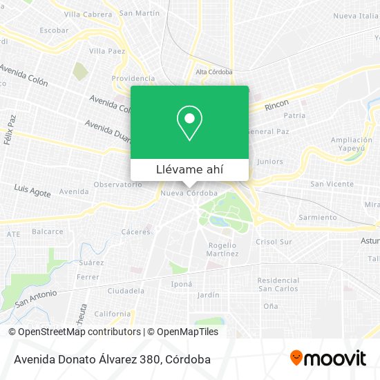 Mapa de Avenida Donato Álvarez 380