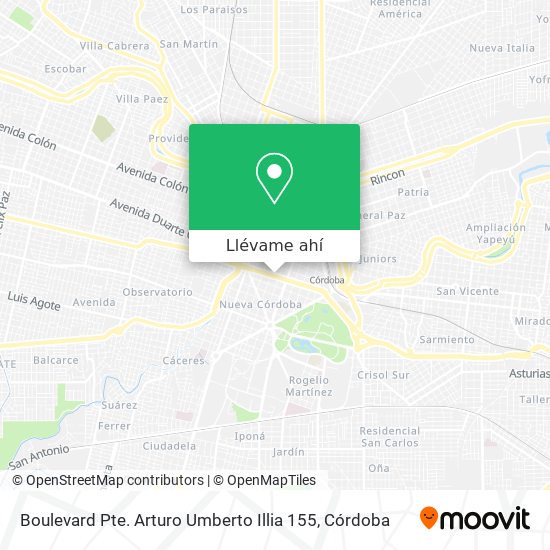 Mapa de Boulevard Pte. Arturo Umberto Illia 155