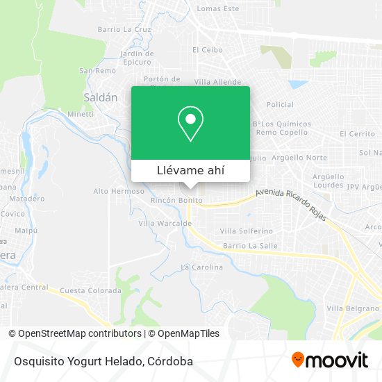 Mapa de Osquisito Yogurt Helado