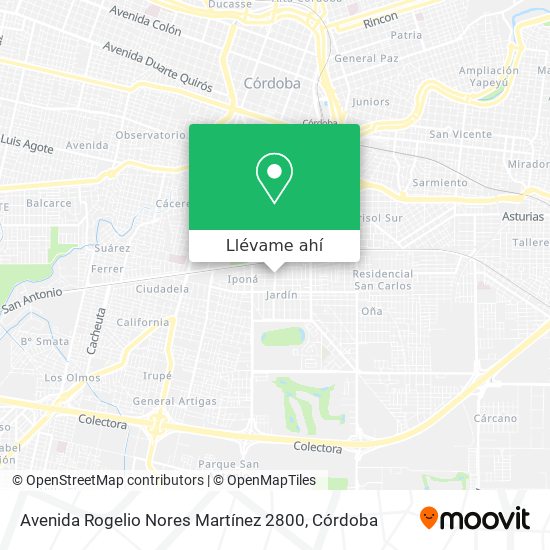 Mapa de Avenida Rogelio Nores Martínez 2800