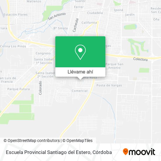 Mapa de Escuela Provincial Santiago del Estero