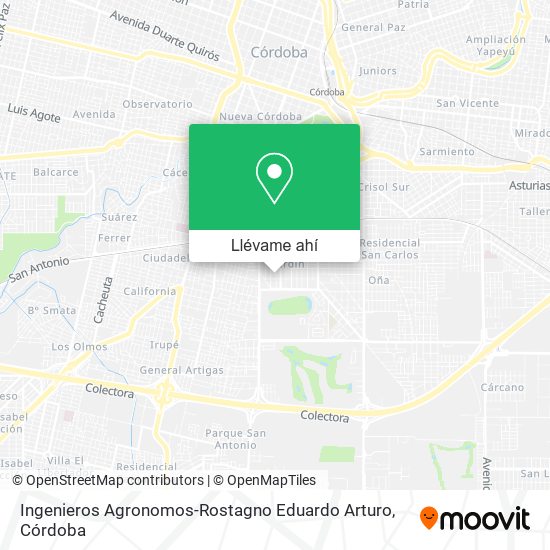 Mapa de Ingenieros Agronomos-Rostagno Eduardo Arturo