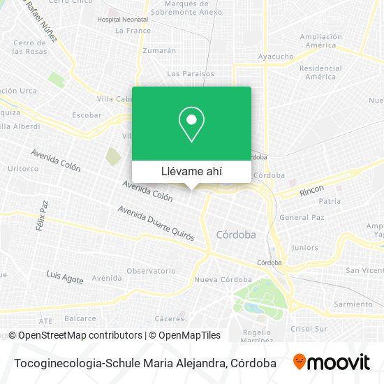 Mapa de Tocoginecologia-Schule Maria Alejandra