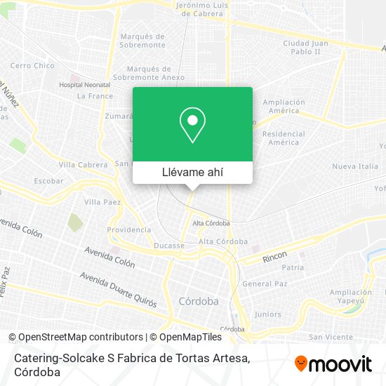 Mapa de Catering-Solcake S Fabrica de Tortas Artesa