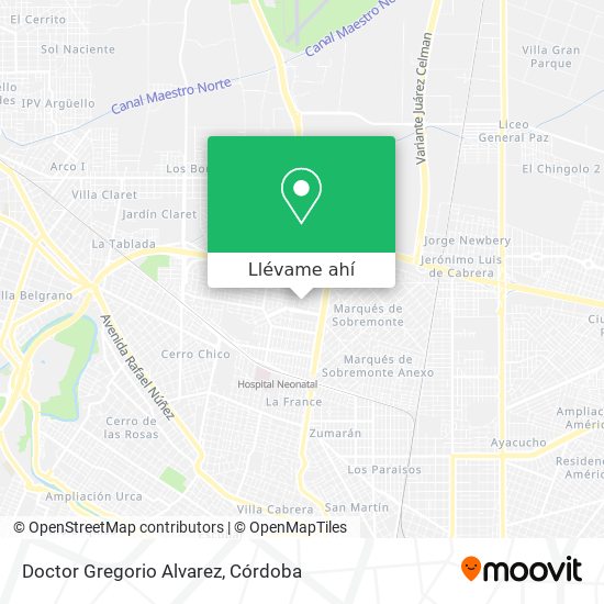 Mapa de Doctor Gregorio Alvarez