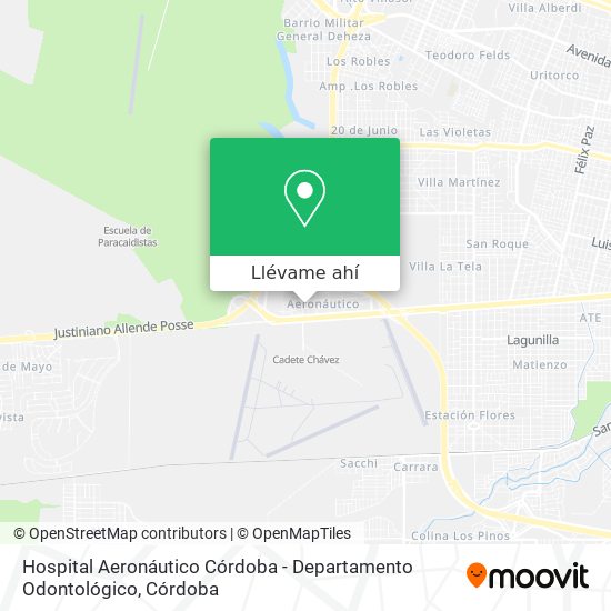 Mapa de Hospital Aeronáutico Córdoba - Departamento Odontológico