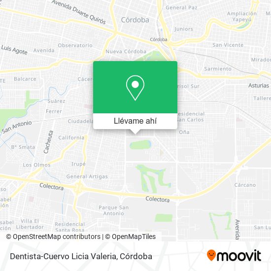 Mapa de Dentista-Cuervo Licia Valeria