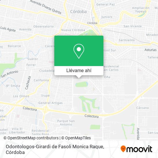Mapa de Odontologos-Girardi de Fasoli Monica Raque