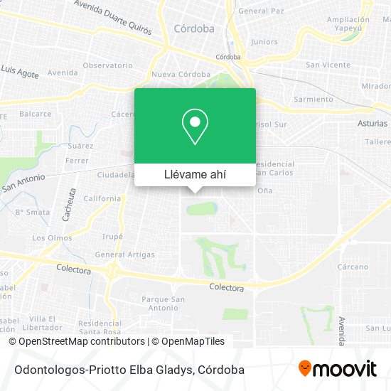 Mapa de Odontologos-Priotto Elba Gladys