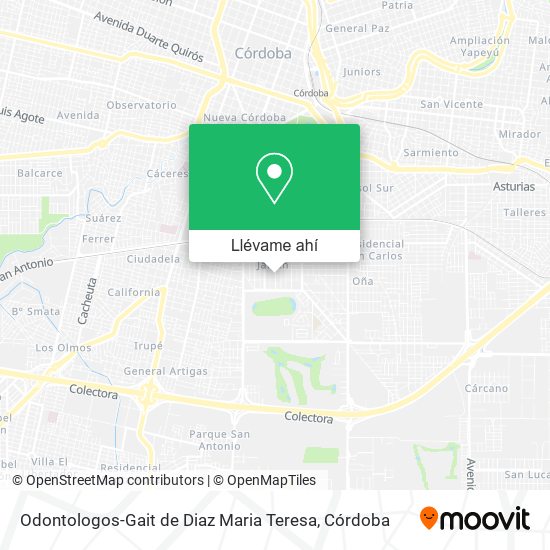 Mapa de Odontologos-Gait de Diaz Maria Teresa