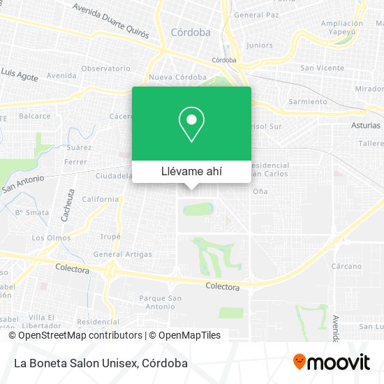Mapa de La Boneta Salon Unisex
