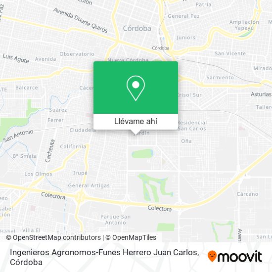 Mapa de Ingenieros Agronomos-Funes Herrero Juan Carlos