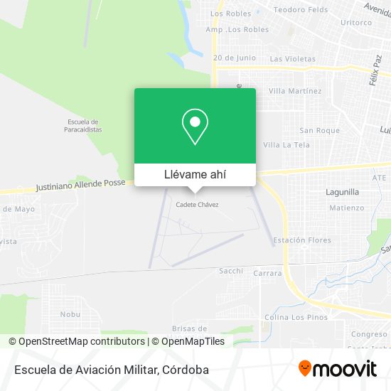 Mapa de Escuela de Aviación Militar