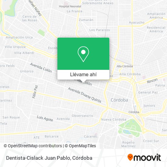 Mapa de Dentista-Cislack Juan Pablo