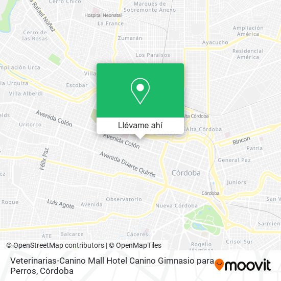 Mapa de Veterinarias-Canino Mall Hotel Canino Gimnasio para Perros