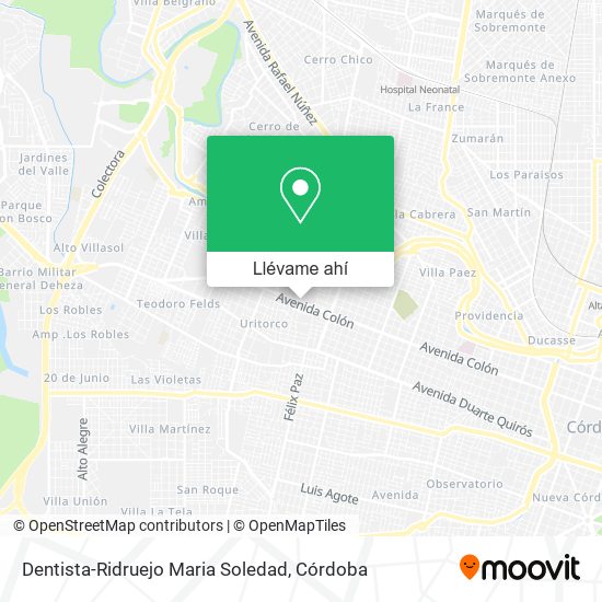 Mapa de Dentista-Ridruejo Maria Soledad
