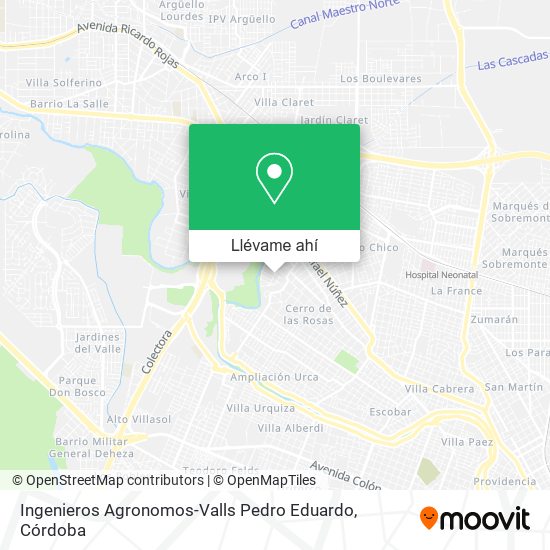 Mapa de Ingenieros Agronomos-Valls Pedro Eduardo