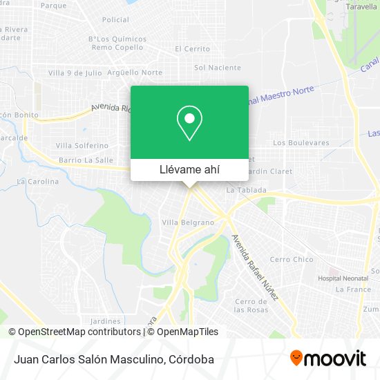 Mapa de Juan Carlos Salón Masculino
