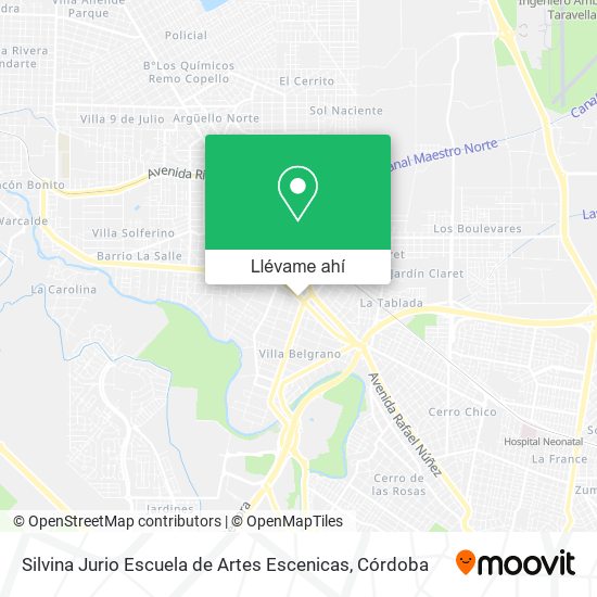 Mapa de Silvina Jurio Escuela de Artes Escenicas