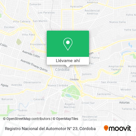 Mapa de Registro Nacional del Automotor N° 23