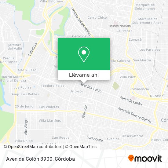 Mapa de Avenida Colón 3900